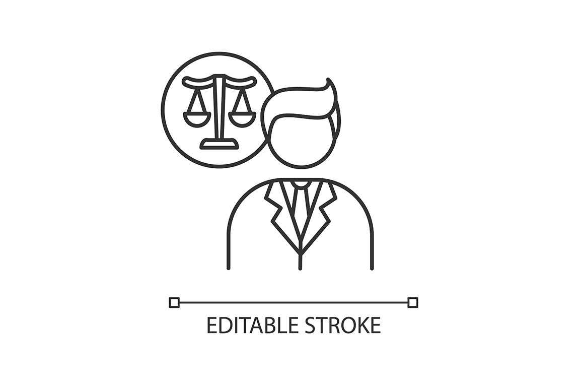 Freelance professions pixel perfect linear icons set