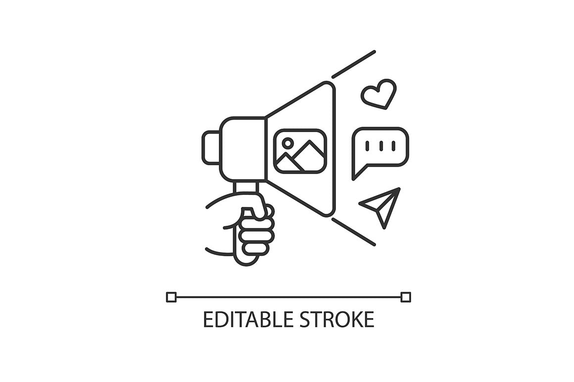 Freelance professions pixel perfect linear icons set