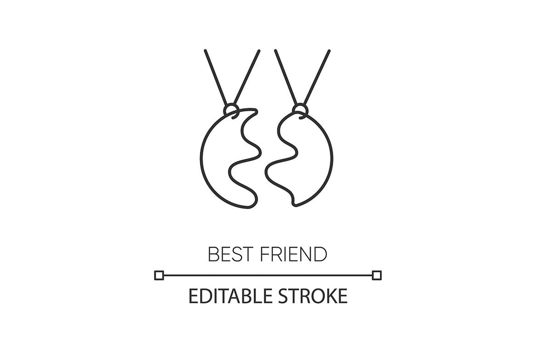 Friendly relationship pixel perfect linear icons set