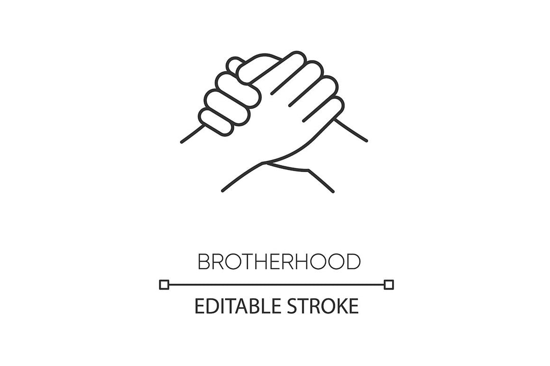 Friendly relationship pixel perfect linear icons set
