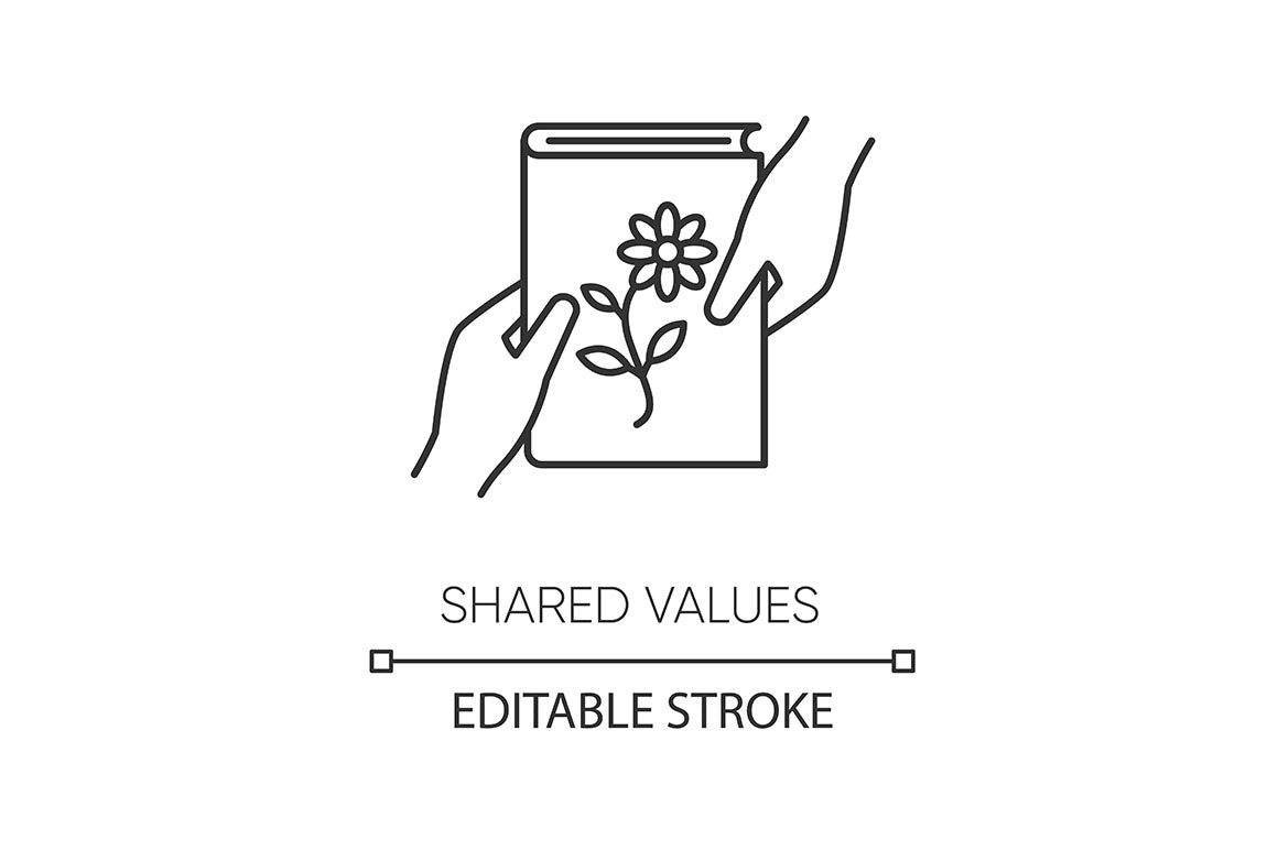 Friendly relationship pixel perfect linear icons set
