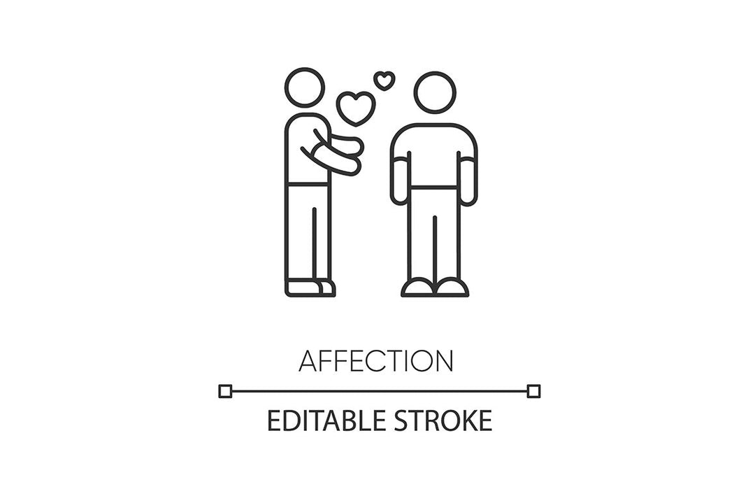 Friendly relationship pixel perfect linear icons set