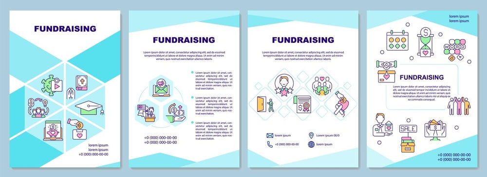 Fundraising brochure template set