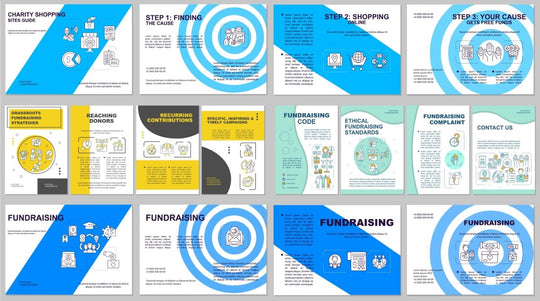 Fundraising brochure template set