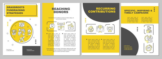 Fundraising brochure template set