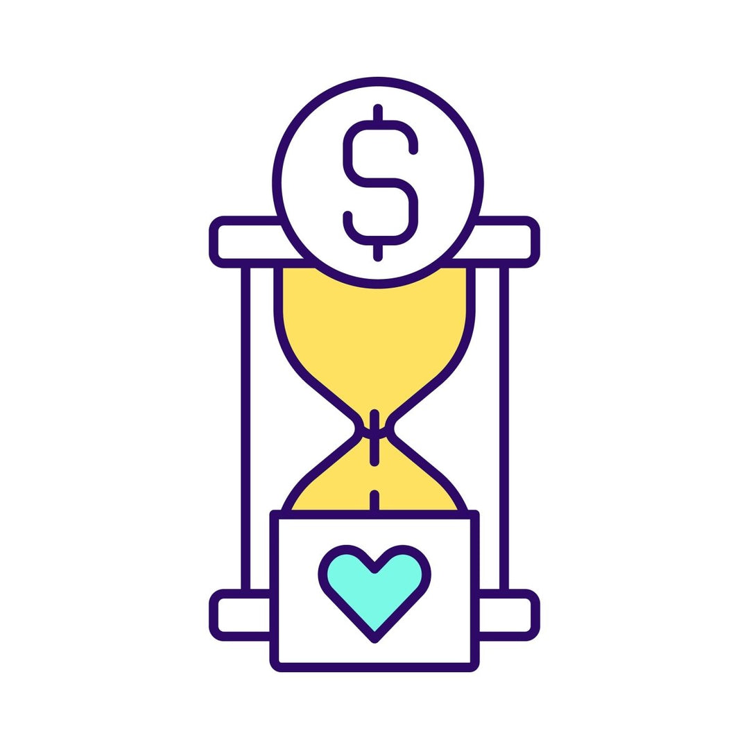 Fundraising events RGB color icons set