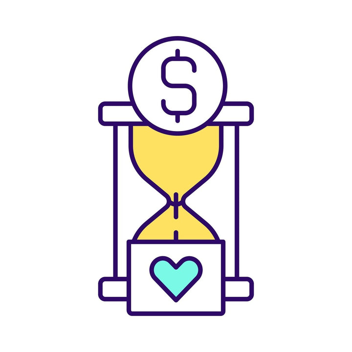 Fundraising events RGB color icons set