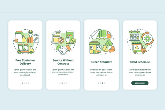 Garbage Management App Page Bundle