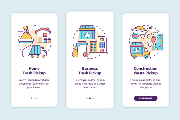 Garbage Management App Page Bundle