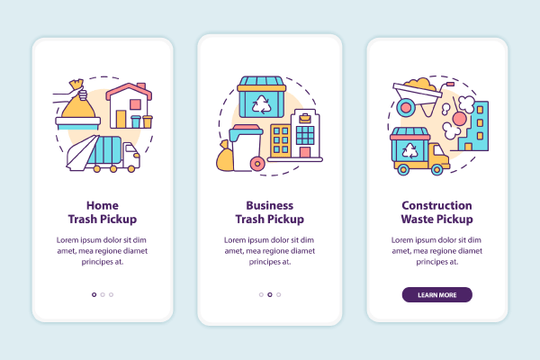 Garbage Management App Page Bundle