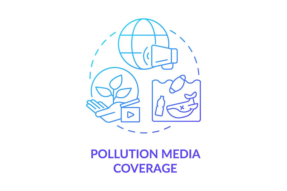 Garbage recycling trends concept icons bundle