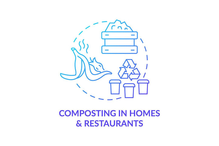Garbage recycling trends concept icons bundle