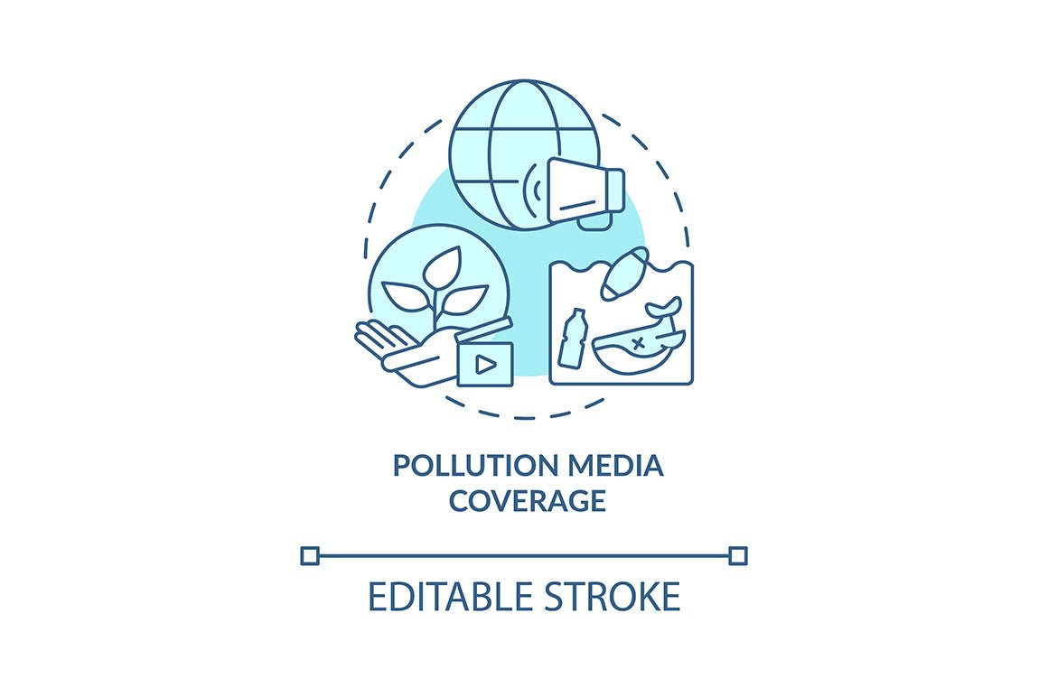 Garbage recycling trends concept icons bundle