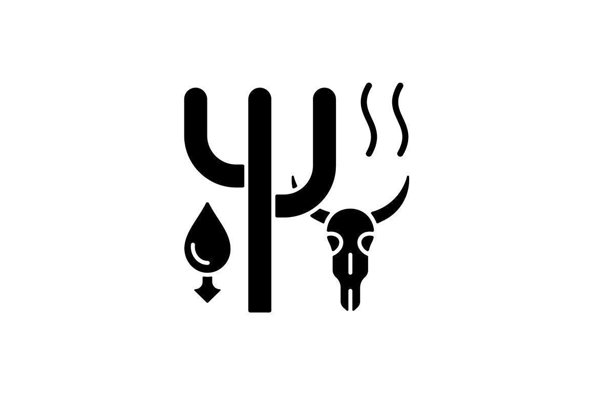 Global water crisis black glyph icons set on white space