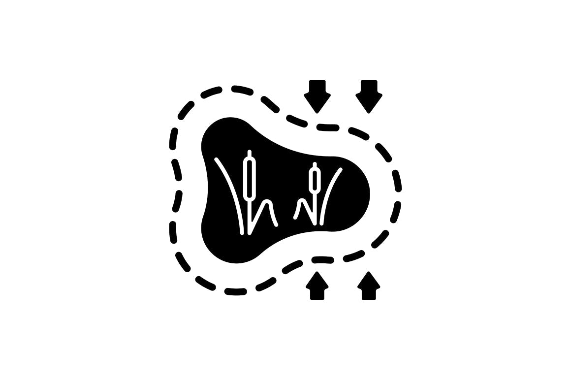 Global water crisis black glyph icons set on white space