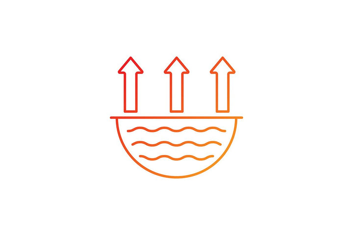 Global water crisis gradient linear vector icons set