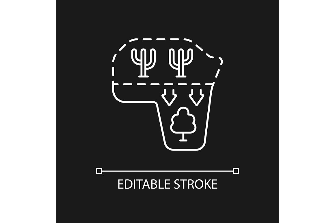 Global water crisis linear icons set for dark and light mode