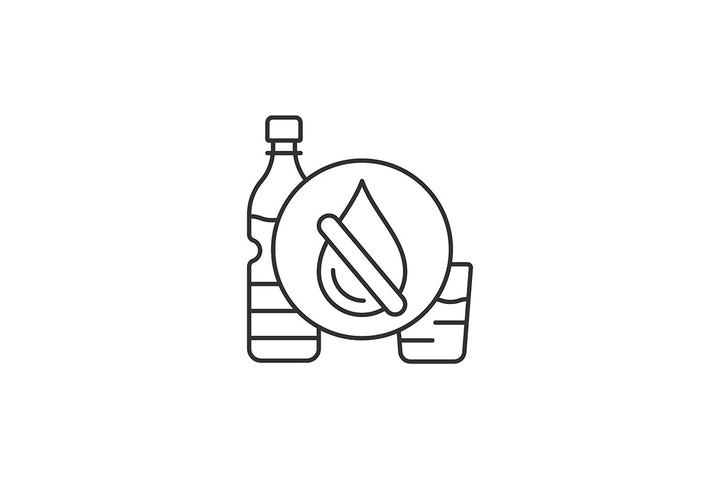 Global water crisis linear icons set for dark and light mode