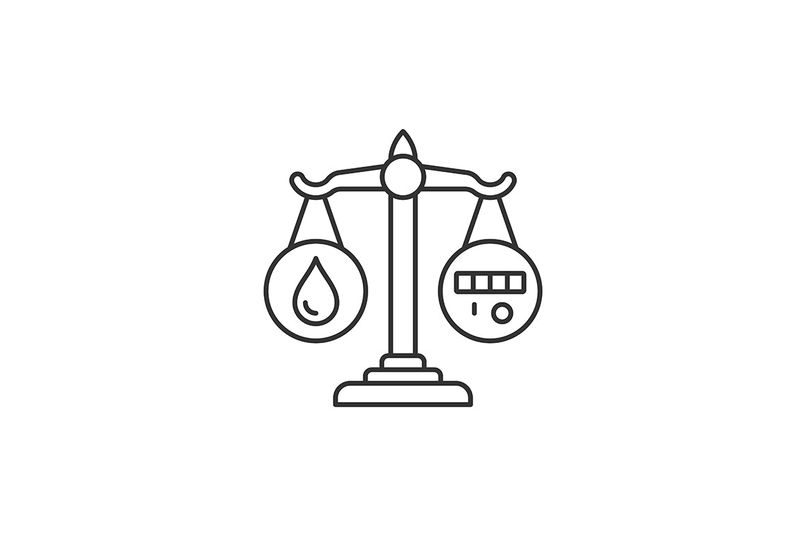 Global water crisis linear icons set for dark and light mode