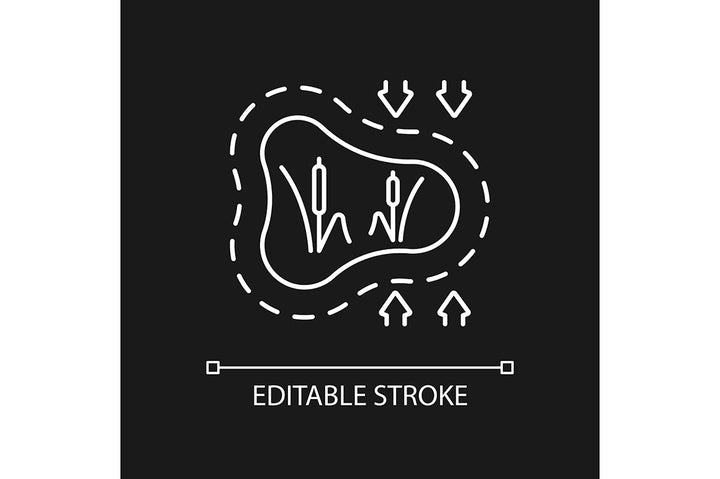 Global water crisis linear icons set for dark and light mode