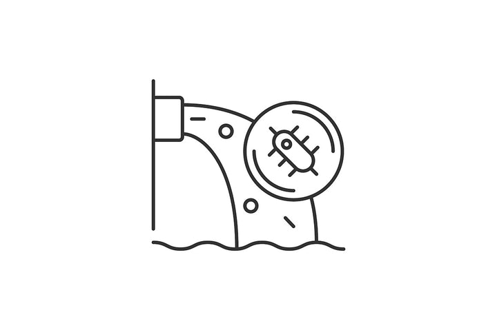Global water crisis linear icons set for dark and light mode