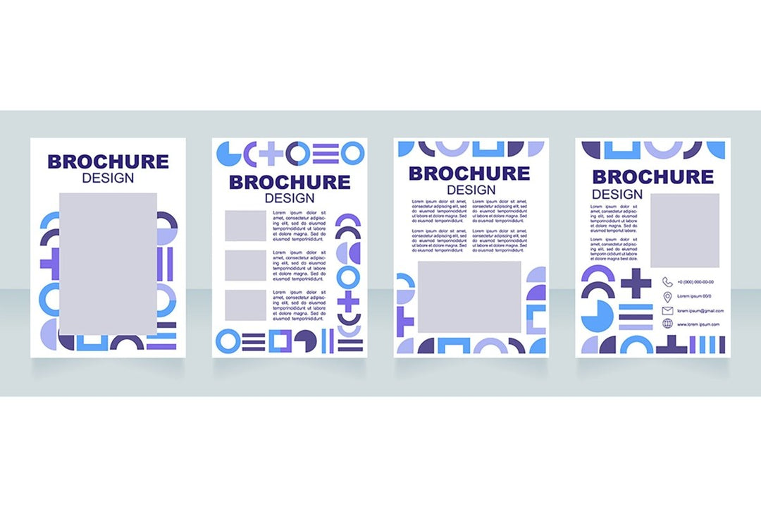 Graphics for marketing brochure template bundle
