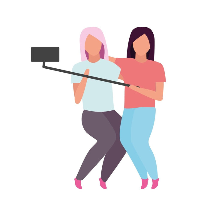 Group of people, friends flat vector illustrations set