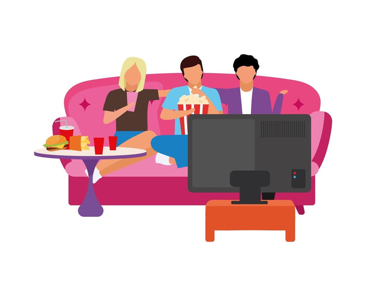 Group of people, friends flat vector illustrations set