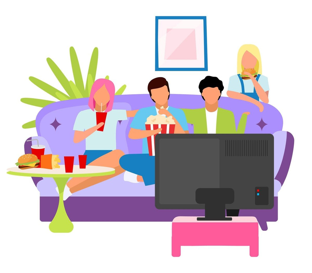 Group of people, friends flat vector illustrations set