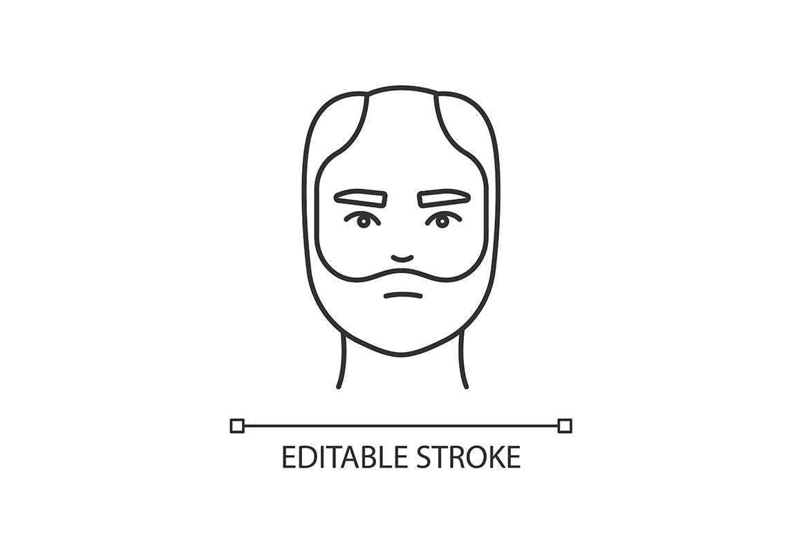 Hair loss pixel perfect linear icons set
