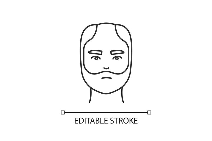 Hair loss pixel perfect linear icons set