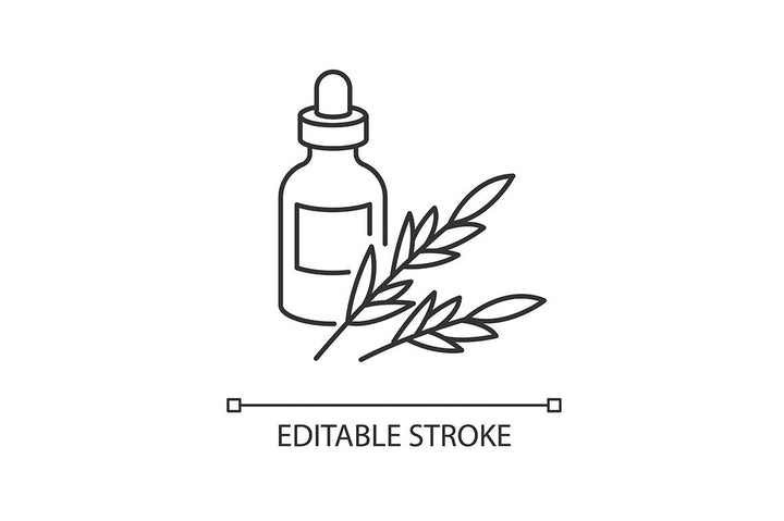 Hair oils pixel perfect linear icons set