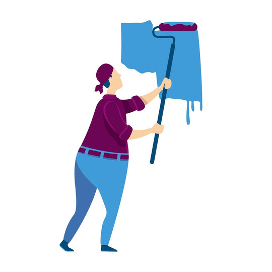 Handyman flat color vector faceless characters set