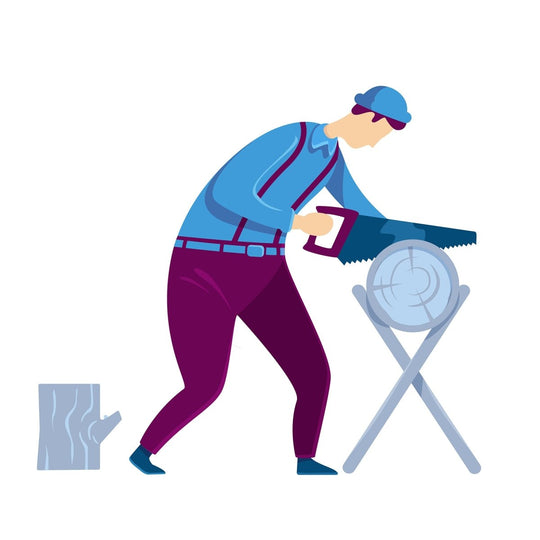 Handyman flat color vector faceless characters set