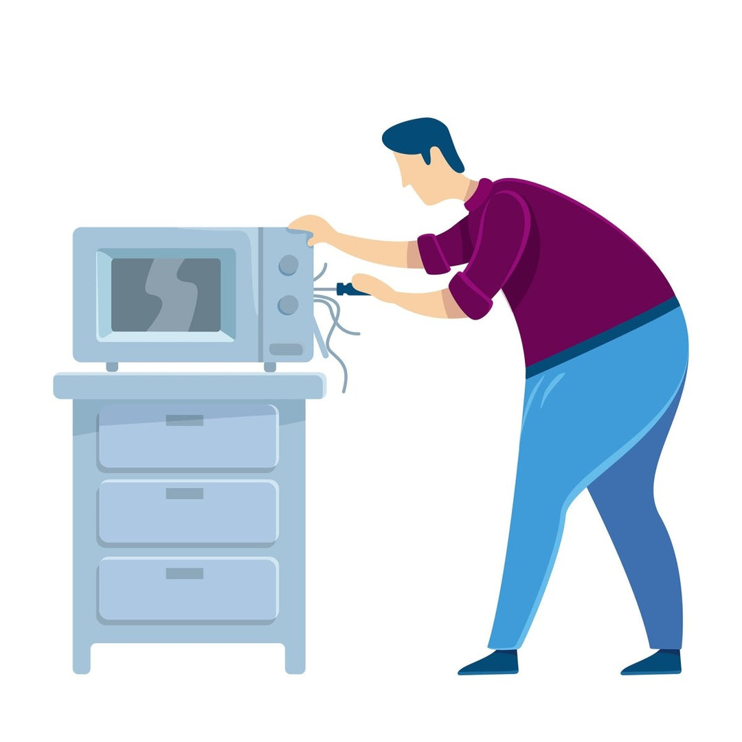 Handyman flat color vector faceless characters set