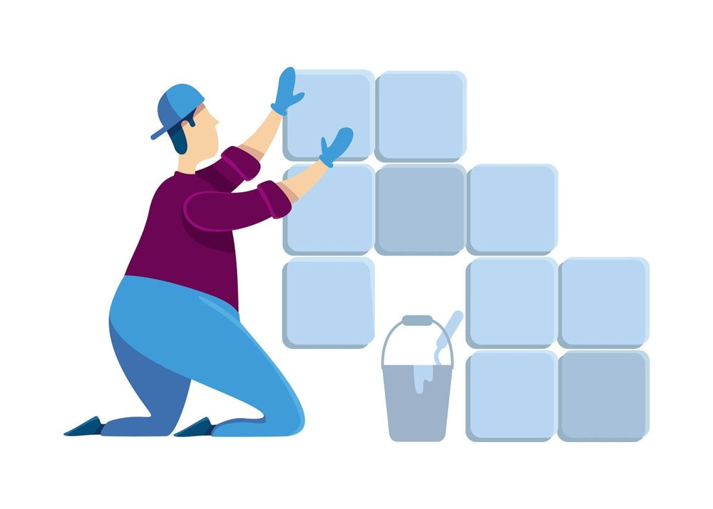 Handyman flat color vector faceless characters set