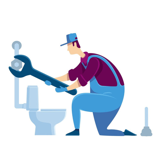 Handyman flat color vector faceless characters set