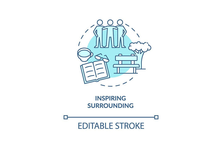 Happiness mindset concept icons bundle