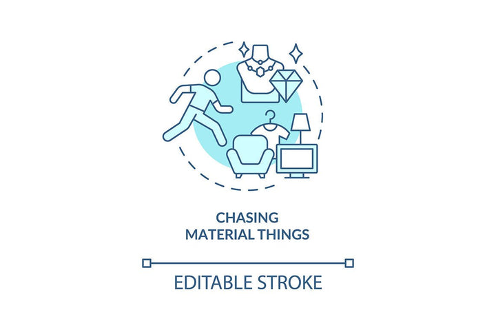 Happiness mindset concept icons bundle