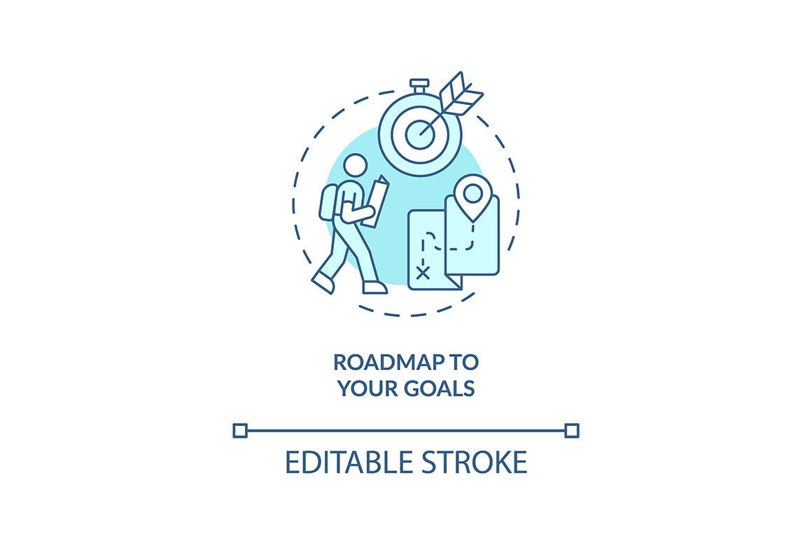 Happiness mindset concept icons bundle