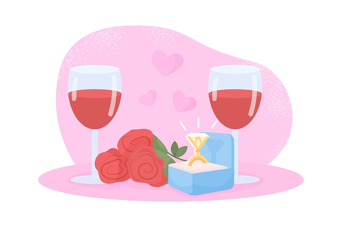 Happy couples vector isolated illustration bundle