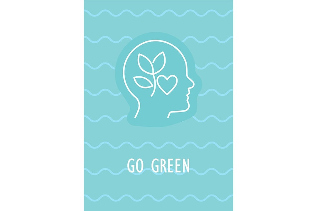 Happy Earth day postcard with linear glyph icon set