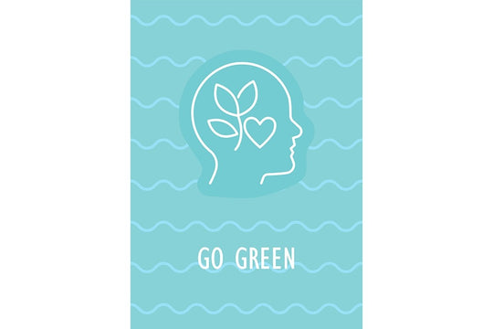 Happy Earth day postcard with linear glyph icon set