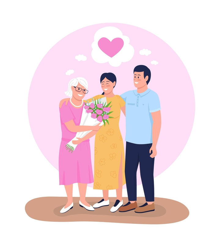 Happy mother day illustration bundle