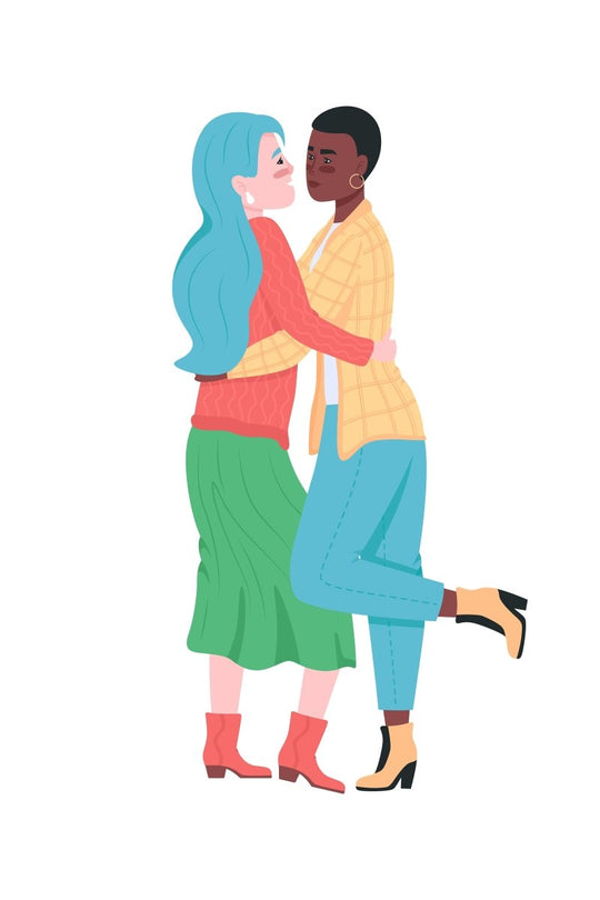 Happy Valentines day color vector illustration bundle