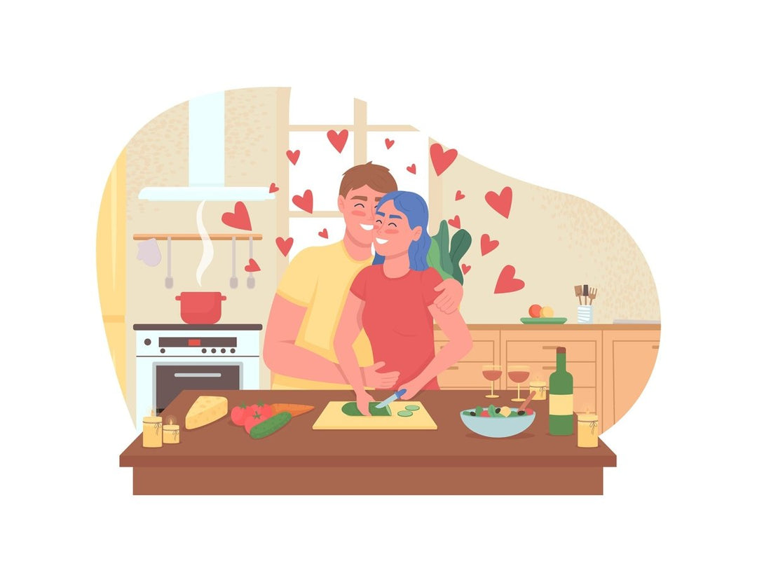 Happy Valentines day color vector illustration bundle