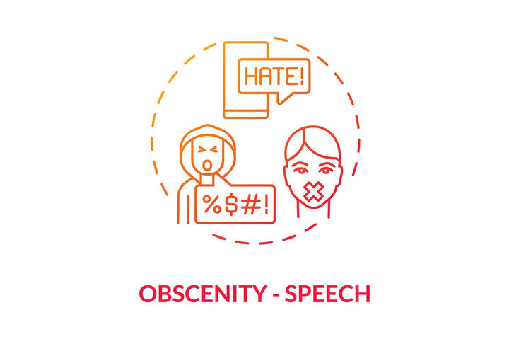 Hate speech concept icons bundle