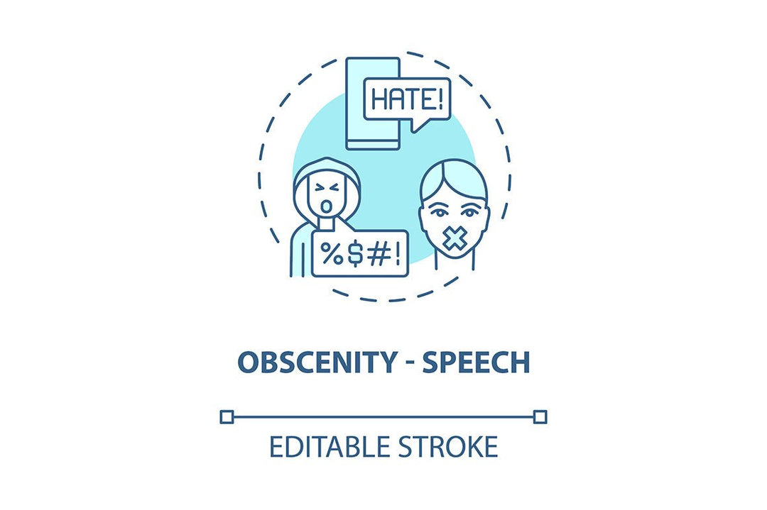 Hate speech concept icons bundle
