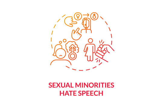 Hate speech concept icons bundle