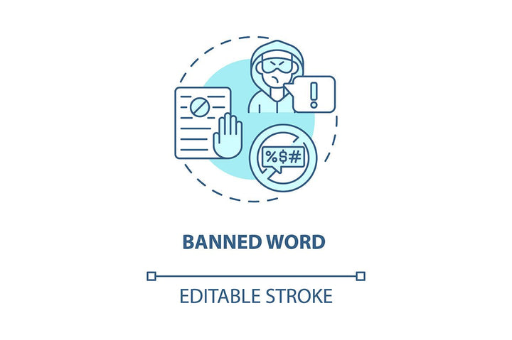 Hate speech concept icons bundle